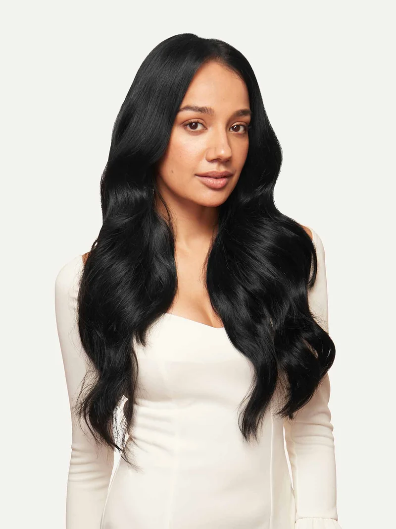20" Classic Jet Black Clip-Ins (160g)