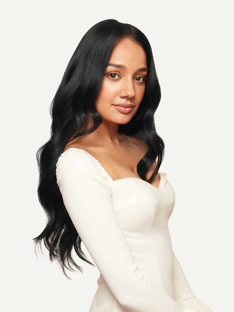 20" Classic Jet Black Clip-Ins (160g)