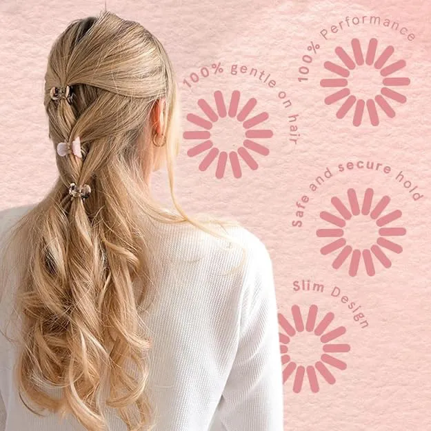 CLIPSTAR Petit Four Hair Claw Clip 4pc
