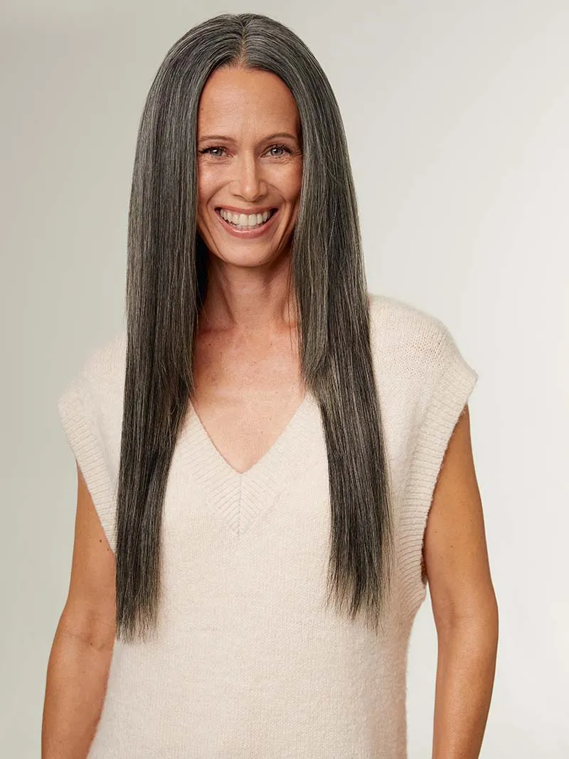 20" Classic Dark Gray Clip-Ins (220g)