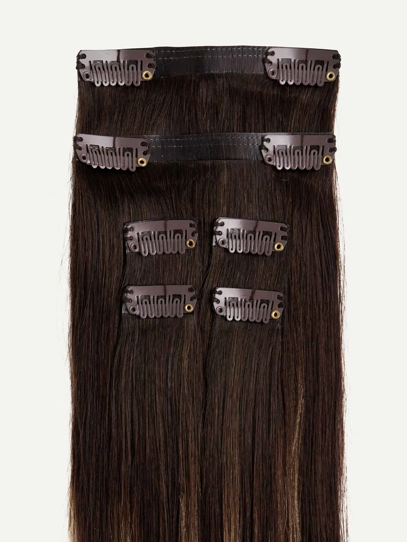 16" Dark Brown Balayage Thinning Hair Fill-Ins (80g)