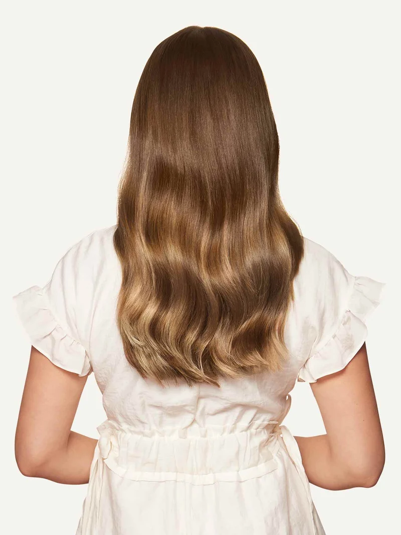 16" Classic Chestnut Brown Balayage Clip-Ins (160g)