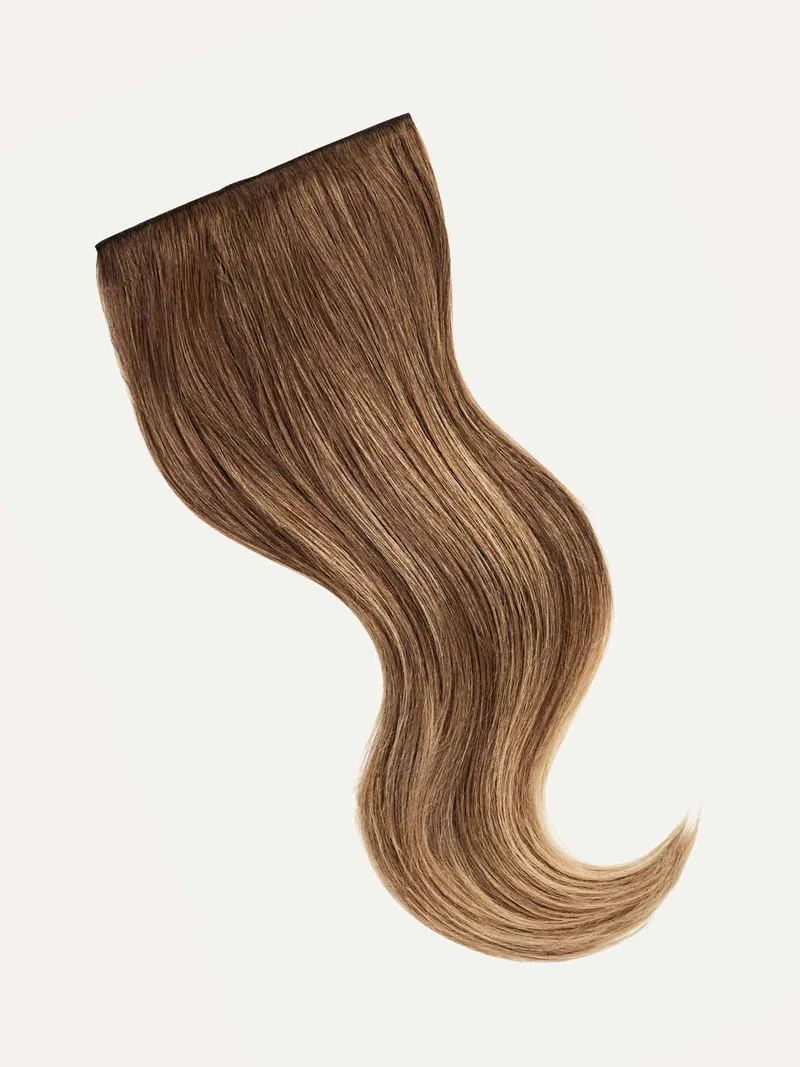 16" Classic Chestnut Brown Balayage Clip-Ins (160g)