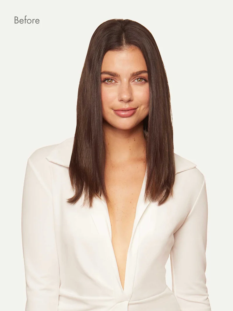 16" Classic Chocolate Brown Clip-Ins (160g)