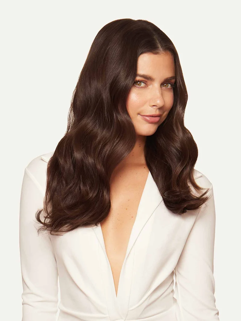 16" Classic Chocolate Brown Clip-Ins (160g)