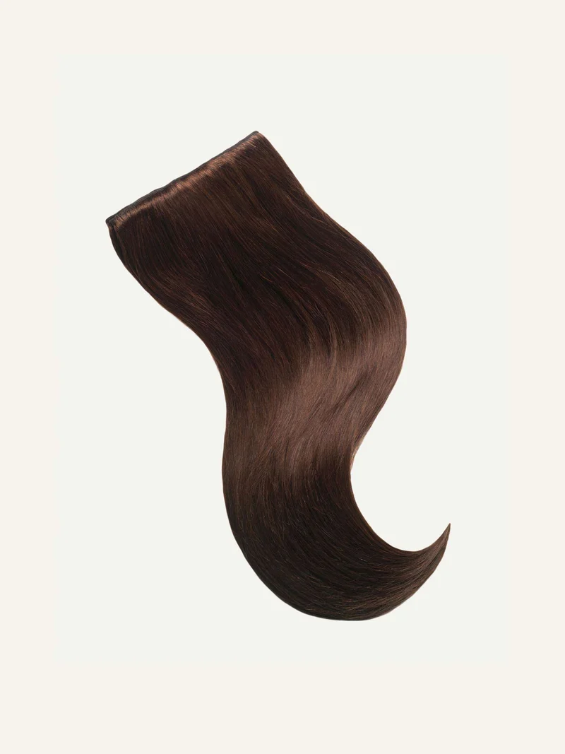16" Classic Chocolate Brown Clip-Ins (160g)