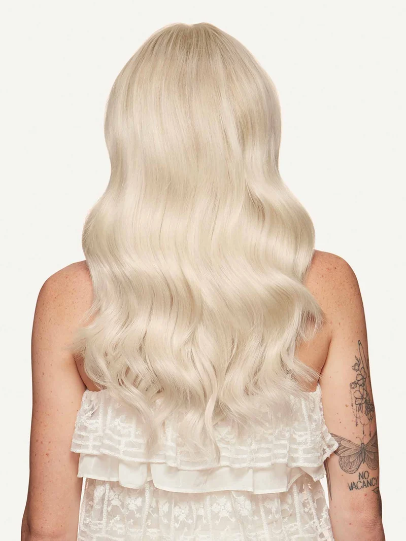 16" Classic Platinum Blonde Clip-Ins (160g)