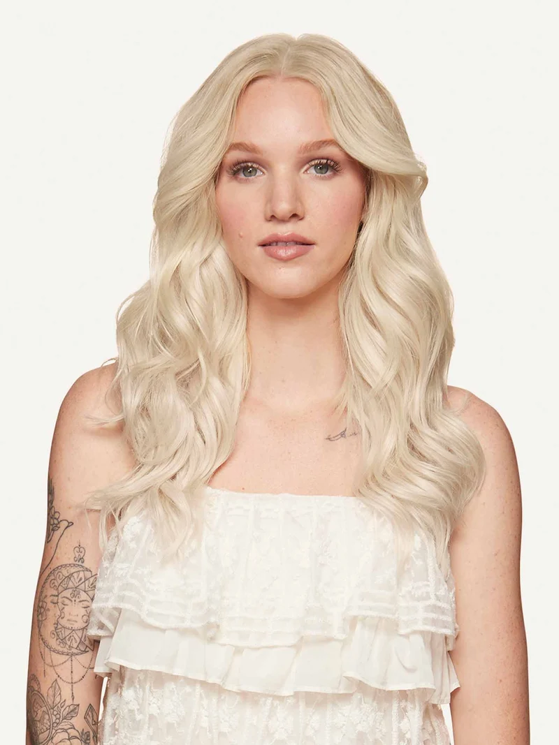 16" Classic Platinum Blonde Clip-Ins (160g)