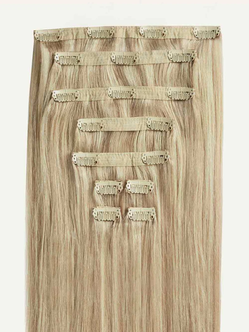 16" Classic Dimensional Beige Blonde Clip-Ins (160g)