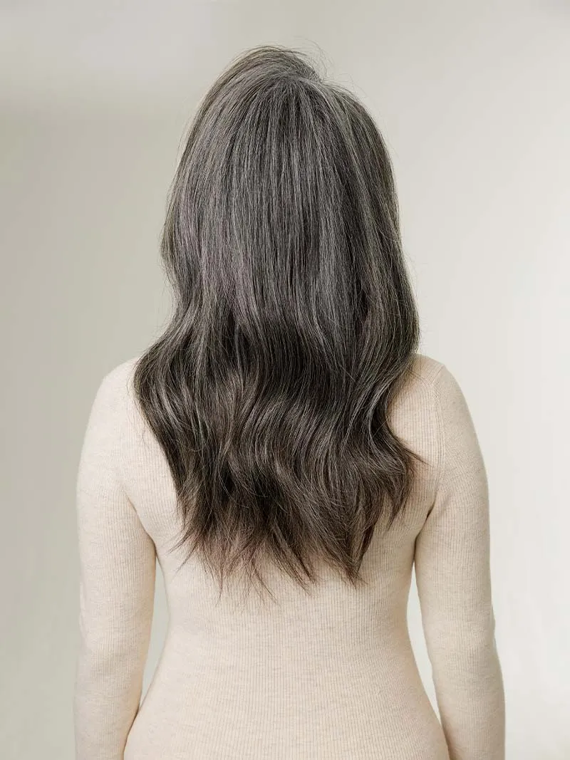 16" Classic Dark Gray Clip-Ins (160g)