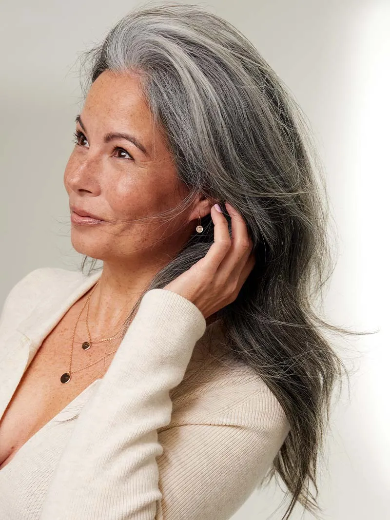 16" Classic Dark Gray Clip-Ins (160g)