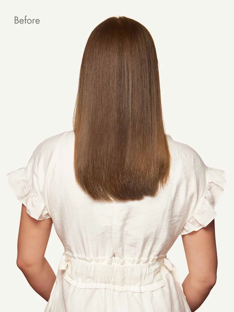 16" Seamless Chestnut Brown Balayage Clip-Ins (160g)