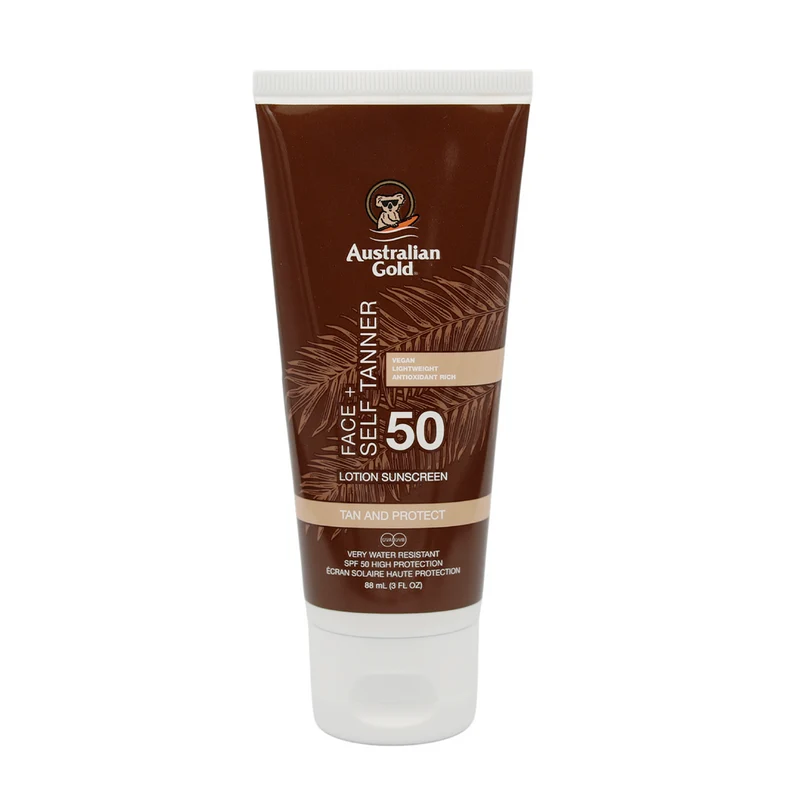 Australian Gold SPF 50 Face + Self Tanner 88ml