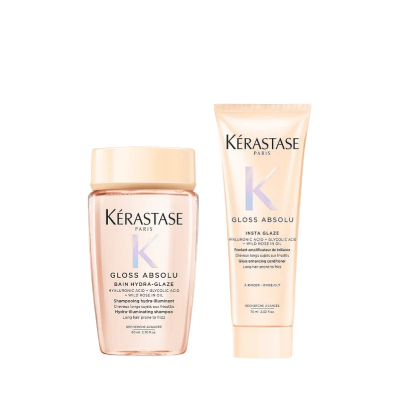 Kérastase Gloss Absolu Shampoo + Spülung Mini Reisegröße Set