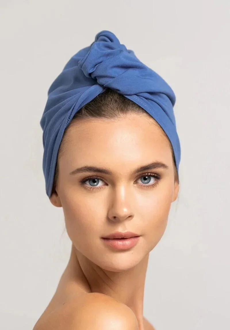 Bambus Haar Handtuch | Blau