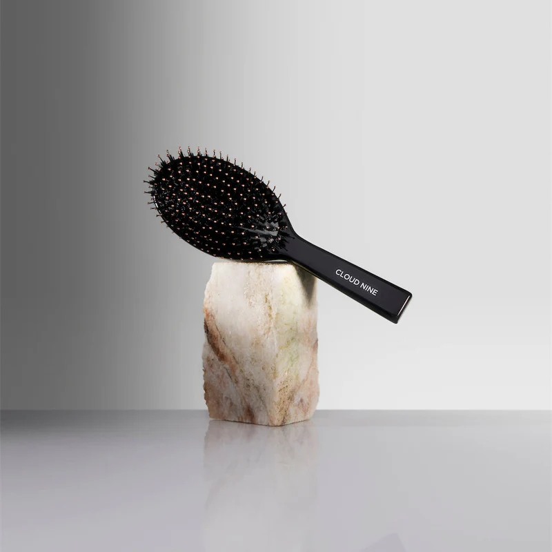 Luxury Bristle Dressing Brush - Black