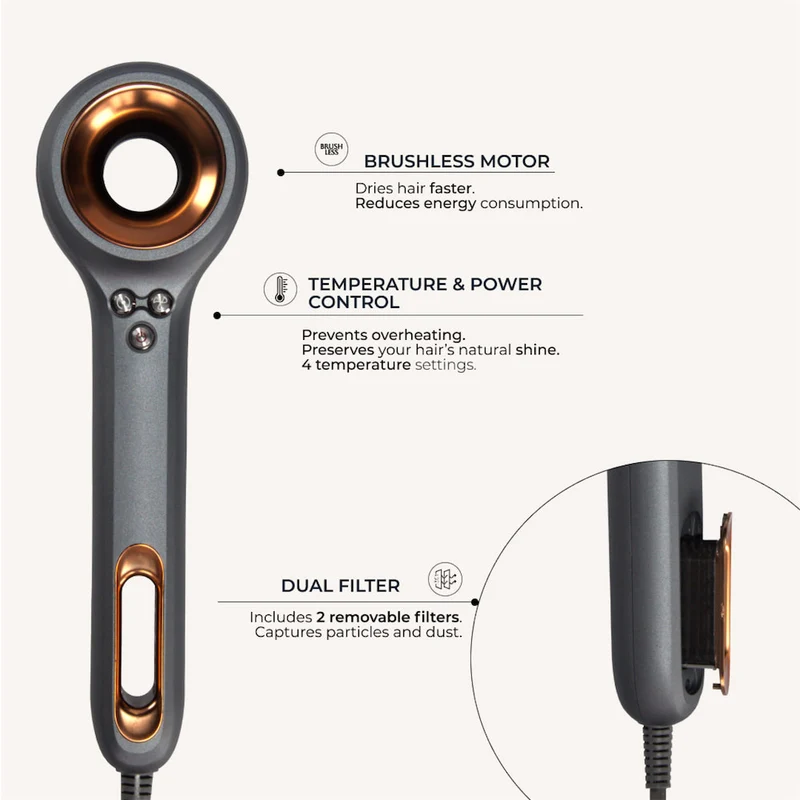 Ionic Hair Dryer - Bronze