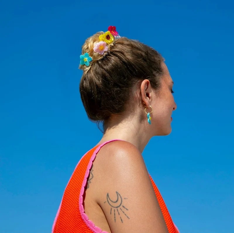 Sunflower Mini Hair Claw