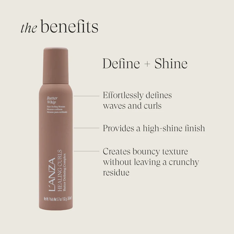 L'ANZA Healing Curls Butter Whip Hair Mousse
