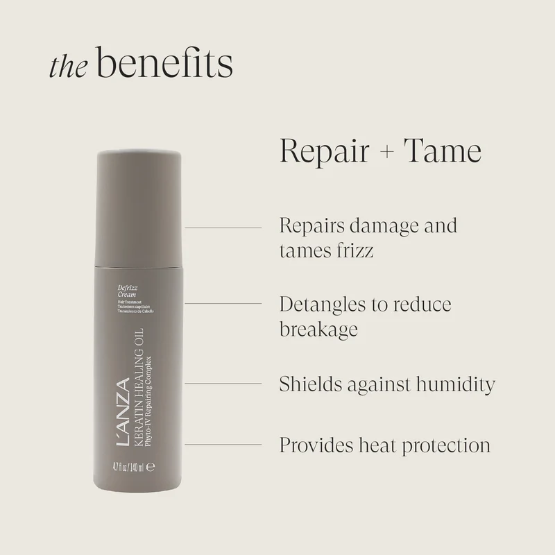 L'ANZA Keratin Healing Oil Defrizz Cream 140ml