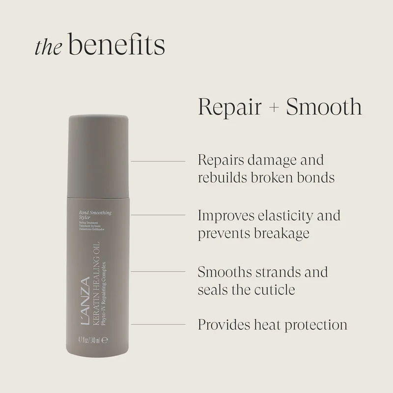 L'ANZA Keratin Healing Oil Bond Smoothing Styler 140ml