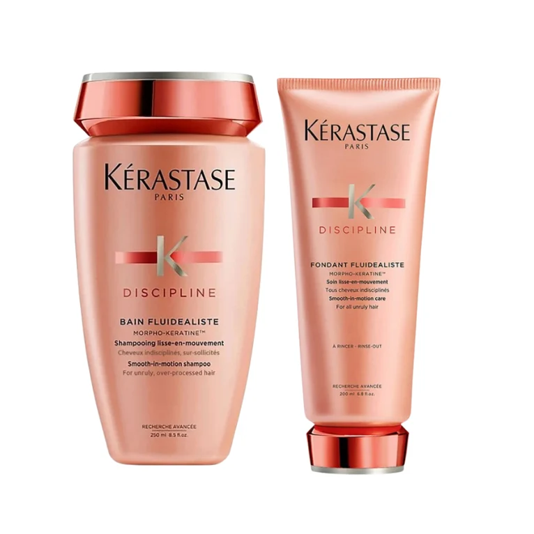 Kérastase Discipline Bain Fluidealiste Shampoo + Conditioner Set für geschädigtes und unbehandeltes Haar