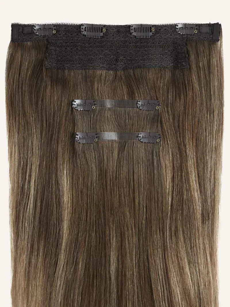 20" Ash Brown Balayage Halo® Hair Extensions (180g)