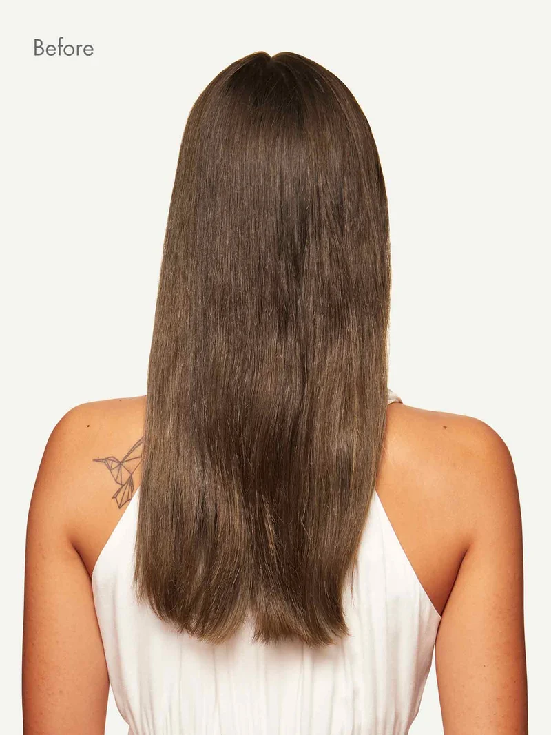 12" Neutral Brown Halo® Hair Extensions (150g)