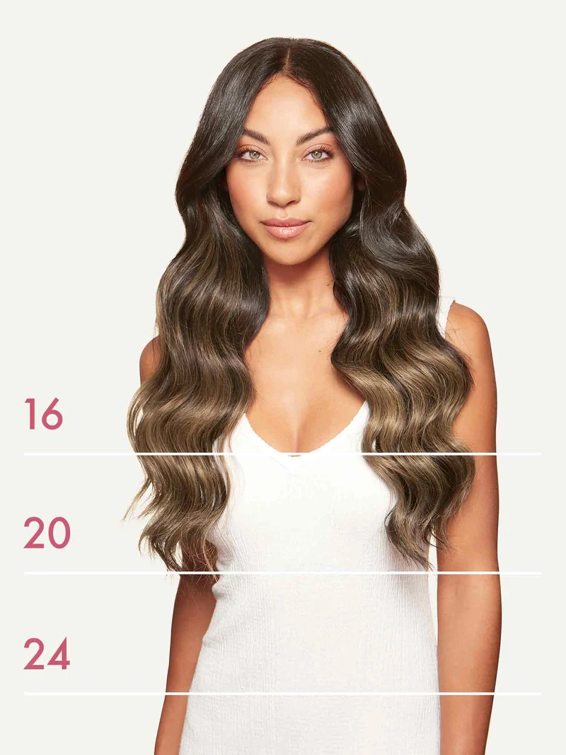 16" Classic Mocha Bronde Balayage Clip-Ins (160g)