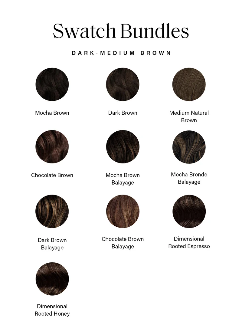 Medium Brown Sample Swatch Bundle