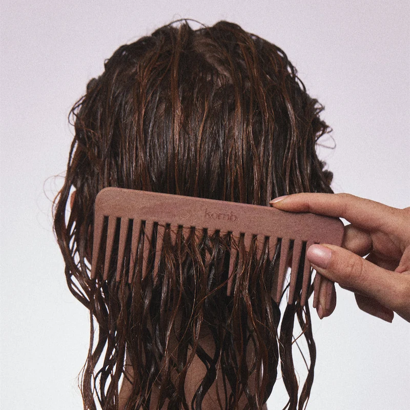 Biodegradable Wide Tooth Comb - Clay