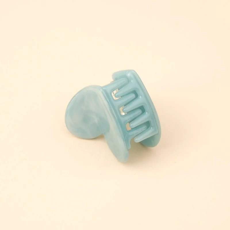 Blue Heart Mini Hair Claw