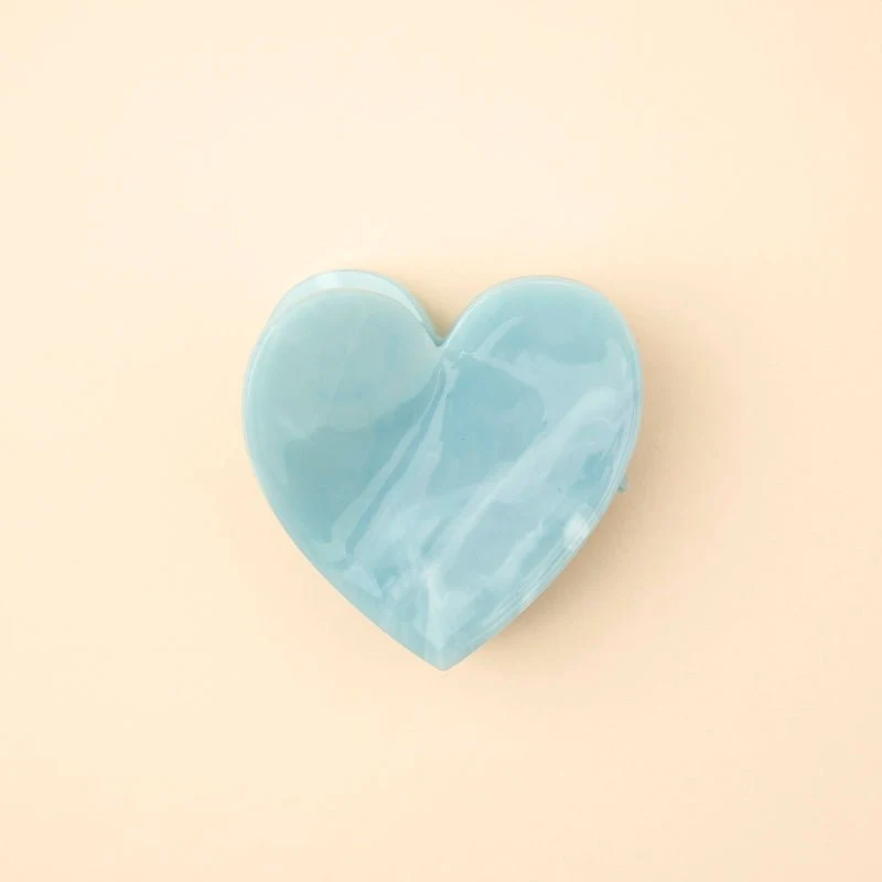 Blue Heart Hair Claw