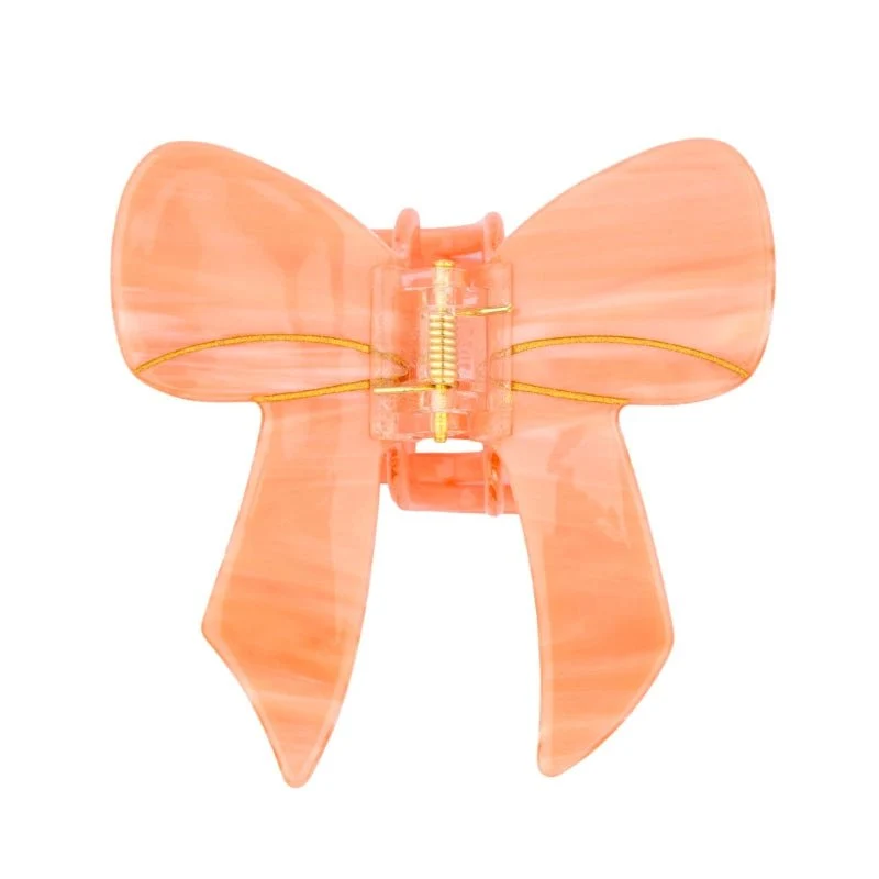 Pink Bow Hair Claw