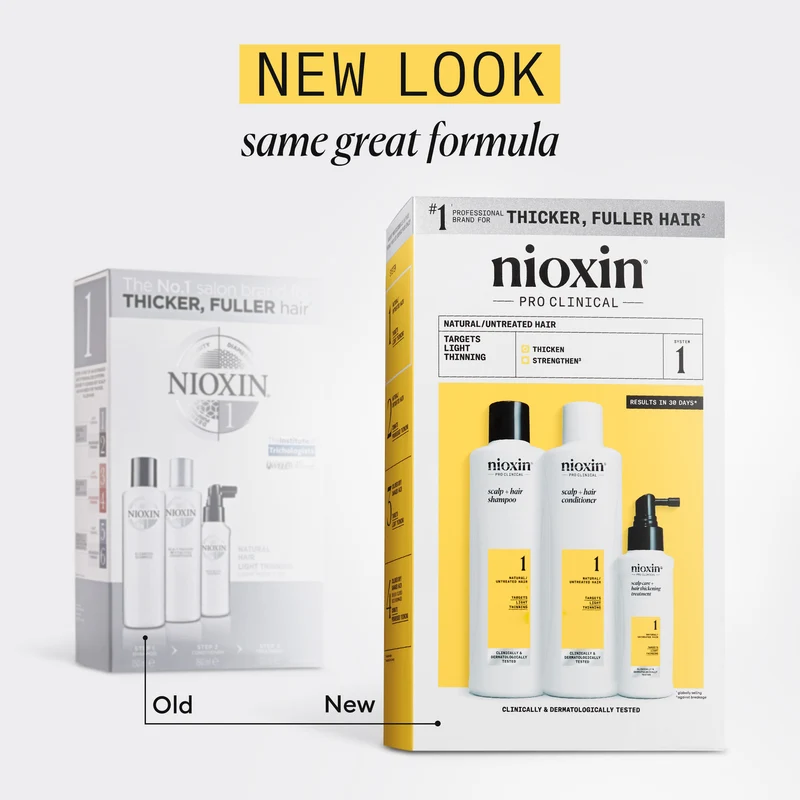 Scalp + Hair Thickening System 1 Full Size Trio
