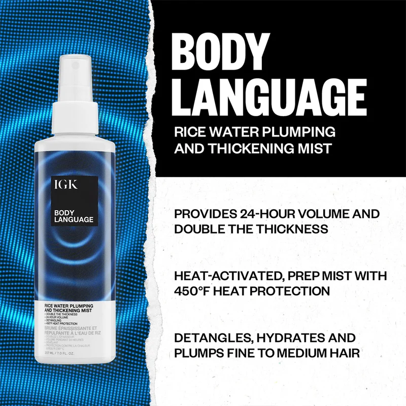 Body Language Rice Water Plumping and Thickening Mist 207ml