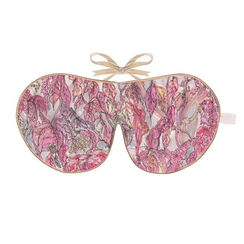 Printed Silk Lavender Eye Mask Autumn
