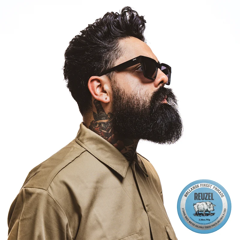 Blue Strong Hold/Water Soluble Pomade - 95g