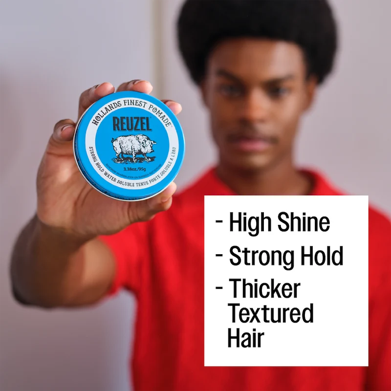 Blue Strong Hold/Water Soluble Pomade - 95g