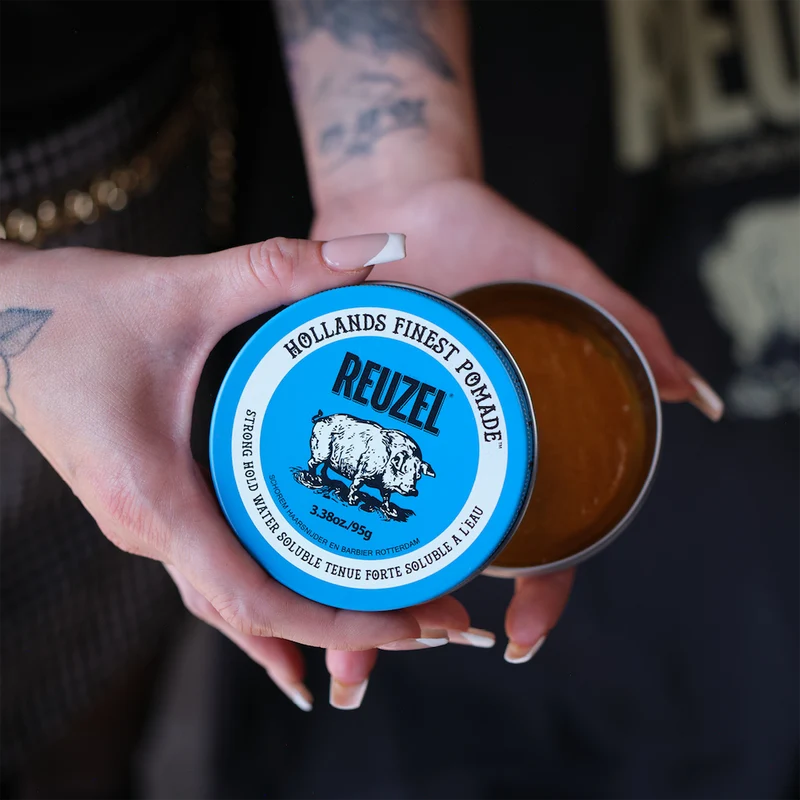 Blue Strong Hold/Water Soluble Pomade - 95g