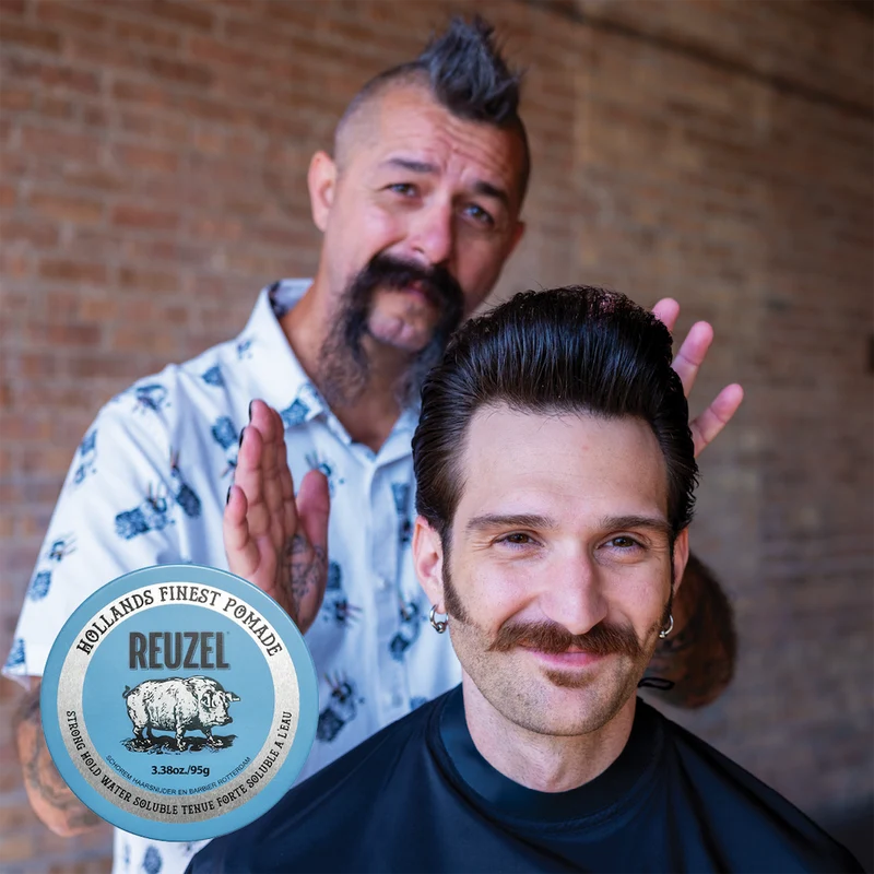Blue Strong Hold/Water Soluble Pomade - 95g