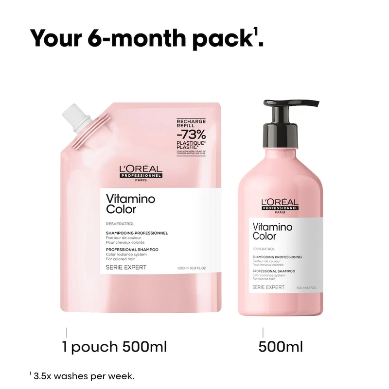Vitamino Colour Shampoo 500ml Refill Pouch