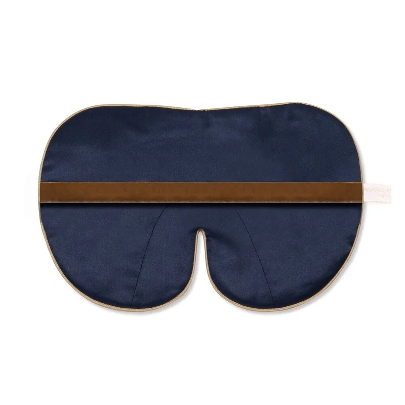 Deluxe Silk Eye Mask One Strap Navy
