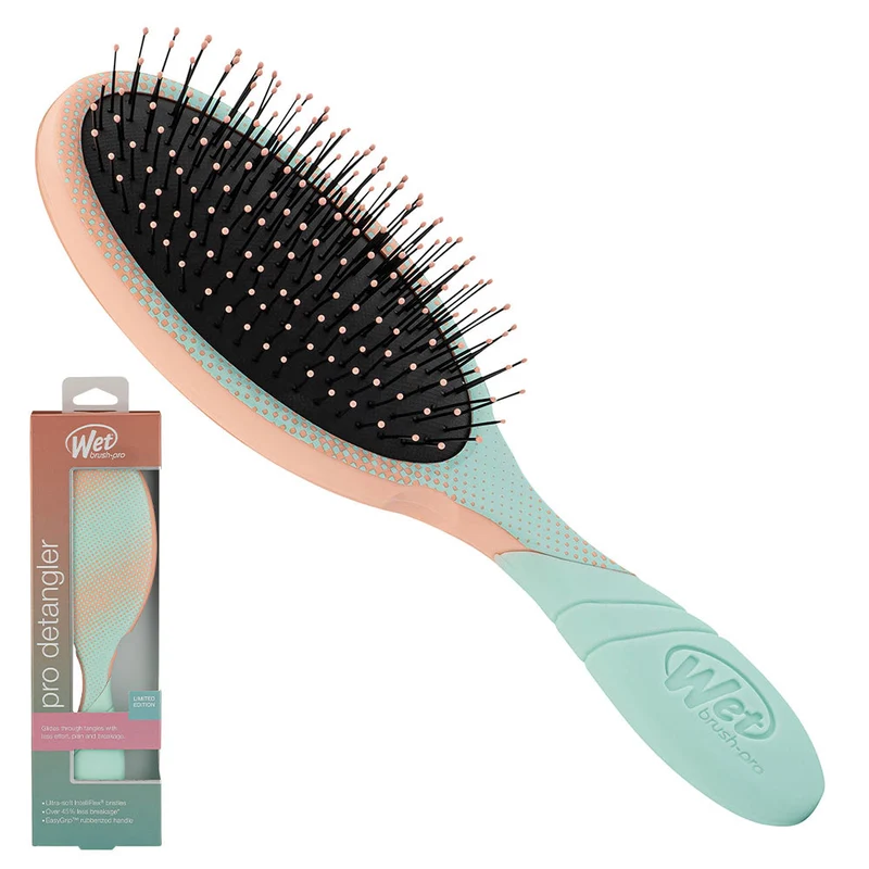 WetBrush Pro Detangler Dazzling Dots - Mint Green