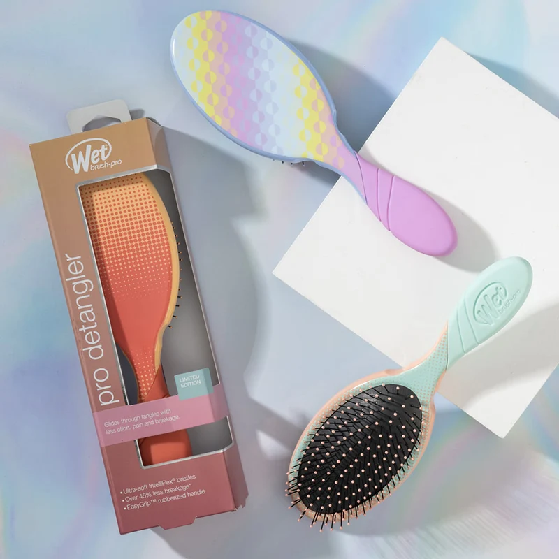 WetBrush Pro Detangler Dazzling Dots - Mint Green