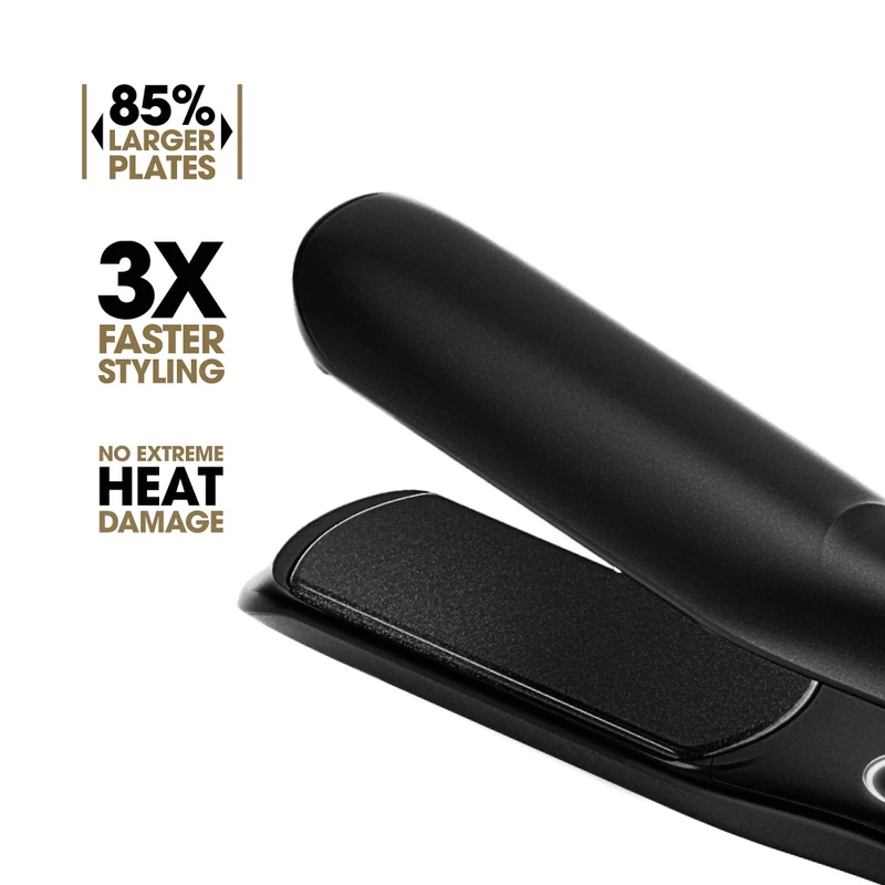 Chronos Max Wide Plate Hair Straightener - Black