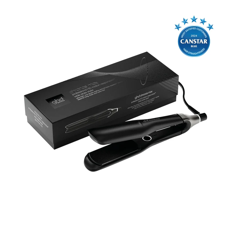 Chronos Max Wide Plate Hair Straightener - Black