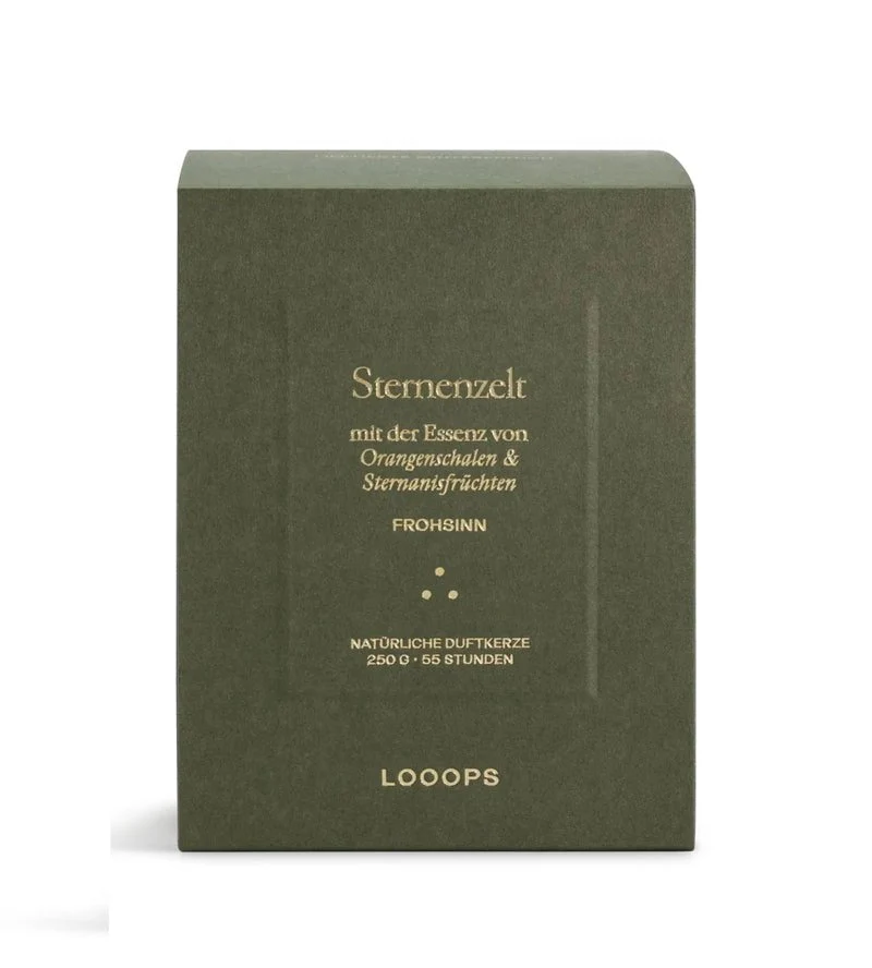 Sternenzelt Duftkerze Limitierte Winteredition