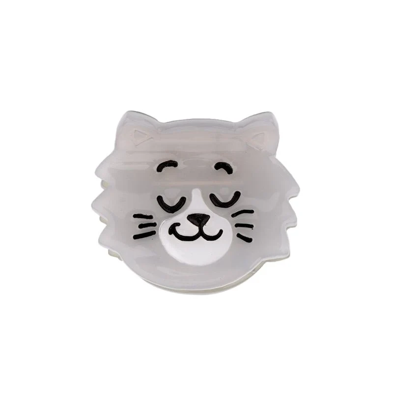 Grey Cat Mini Hair Claw