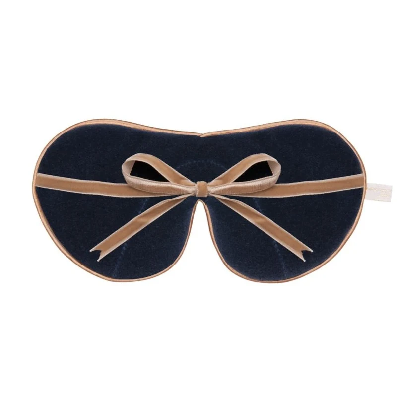 Velvet Lined Eye Mask Jade Silk Velvet